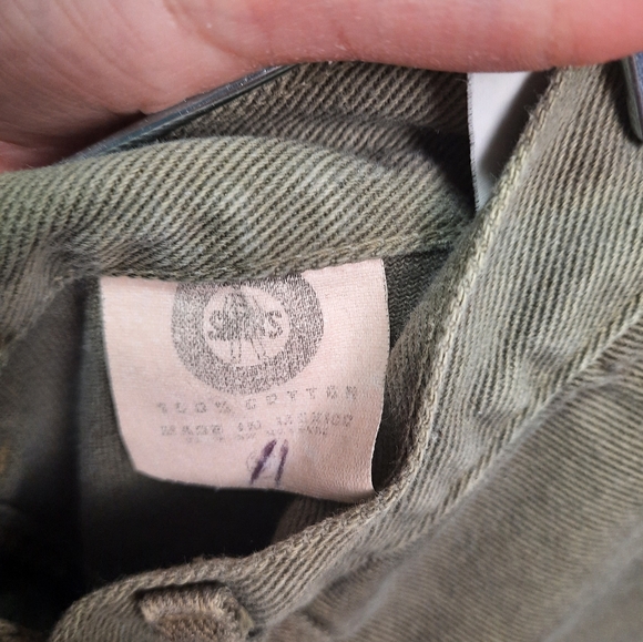Vintage Green work shorts - Picture 3 of 3